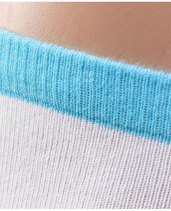 Cutewalk by Babyhug Anti Bacterial Striped Footed Tights - White