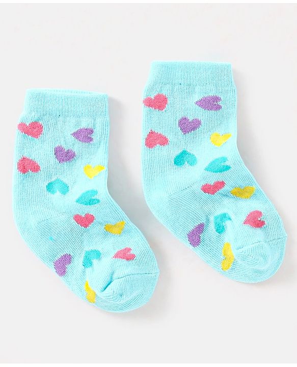 Cute Walk by Babyhug Cotton Non Terry Anti Bacterial Ankle Length Socks Unicorn Design Pack of 5 - Multicolour