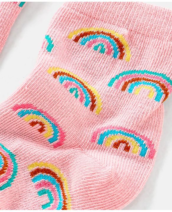 Cute Walk by Babyhug Cotton Non Terry Anti Bacterial Ankle Length Socks Unicorn Design Pack of 5 - Multicolour