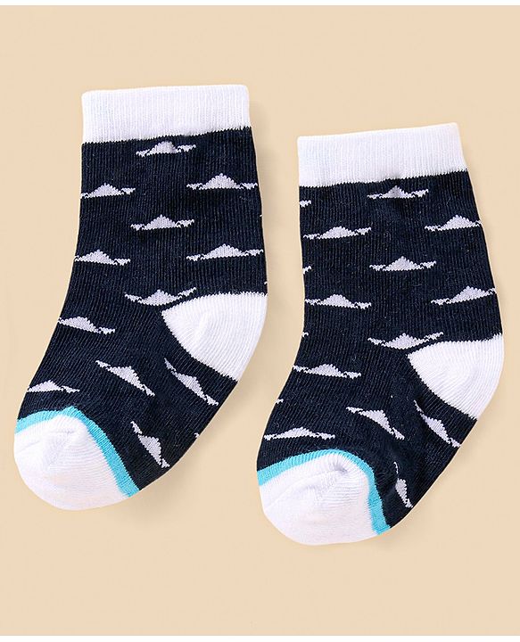 Cutewalk By Babyhug Anti Bacterial Ankle Length Socks Stripes Design Pack Of 5- Multicolor