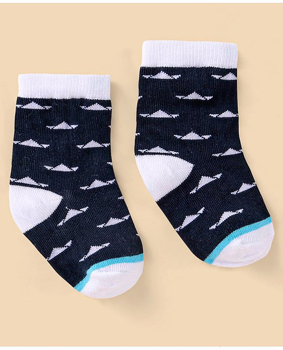 Cutewalk By Babyhug Anti Bacterial Ankle Length Socks Stripes Design Pack Of 5- Multicolor