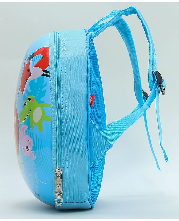 Babyhug Animal Print Fashion Backpacks - Blue