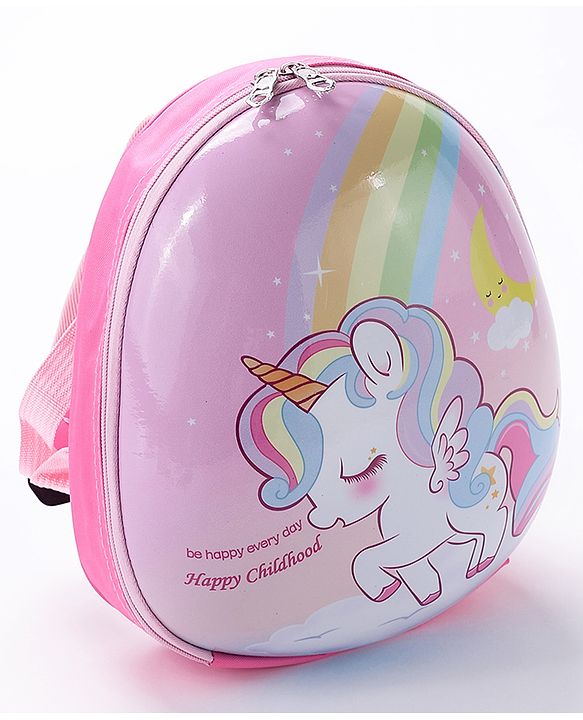 Babyhug Unicorn Fashion Backpack - Pink
