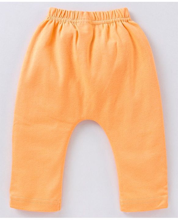 Babyhug Cotton Knit Footed Length Bootie Leggings Striped & Hippo Print Pack of 3 - Multicolour