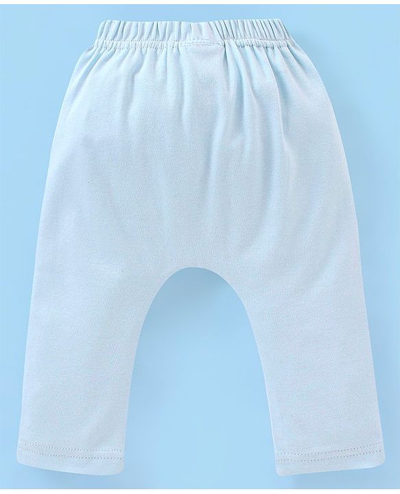 Babyhug Cotton Full Length Tiger Print Diaper Leggings  Pack of 3 - Pink Green & Blue