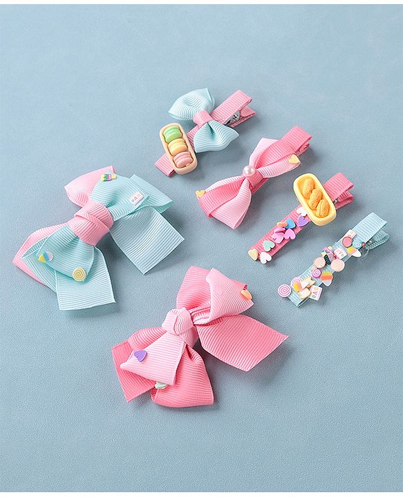 Babyhug Bow & Butterfly Clips Pack of 6 - Multicolor