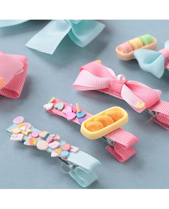 Babyhug Bow & Butterfly Clips Pack of 6 - Multicolor