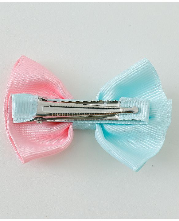 Babyhug Free Size Hair Clips Bow Design Pack of 6- Multicolor