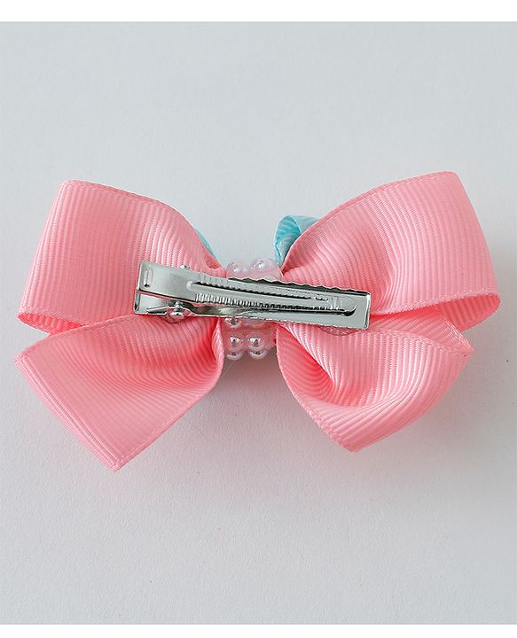 Babyhug Free Size Hair Clips Bow Design Pack of 5 - Multicolor