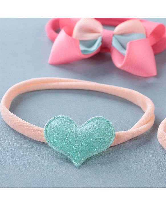 Babyhug Free Size Headbands With Bow Detailing Pack of 4- Multicolor