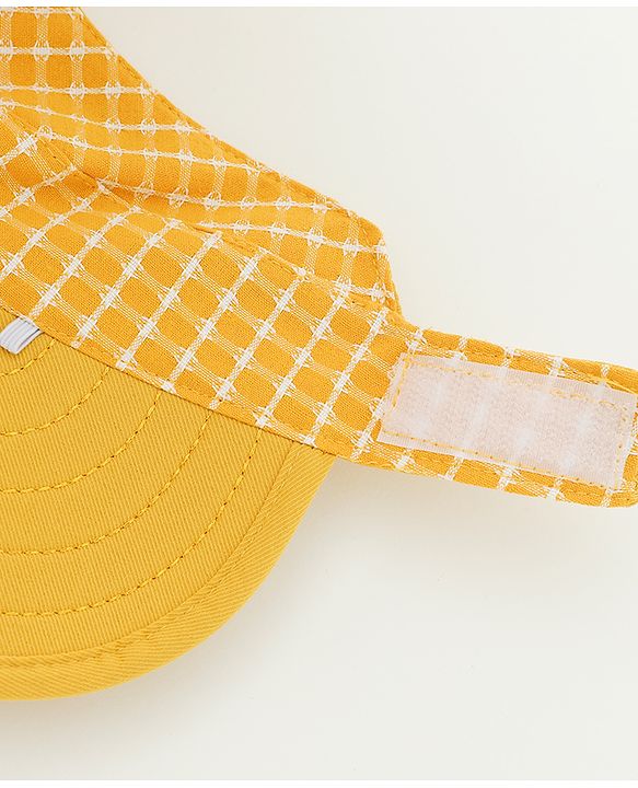 Babyhug Free Size Bucket Hat Text Embroidered & Ear Applique - Yellow