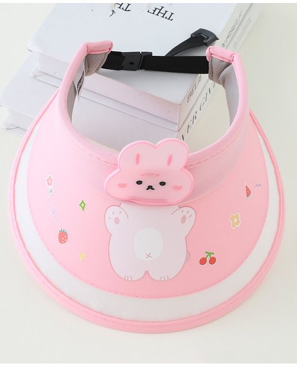 Babyhug Free Size Bucket Hat Bunny Applique - Pink