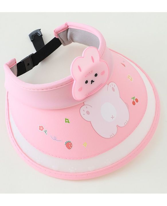 Babyhug Free Size Bucket Hat Bunny Applique - Pink