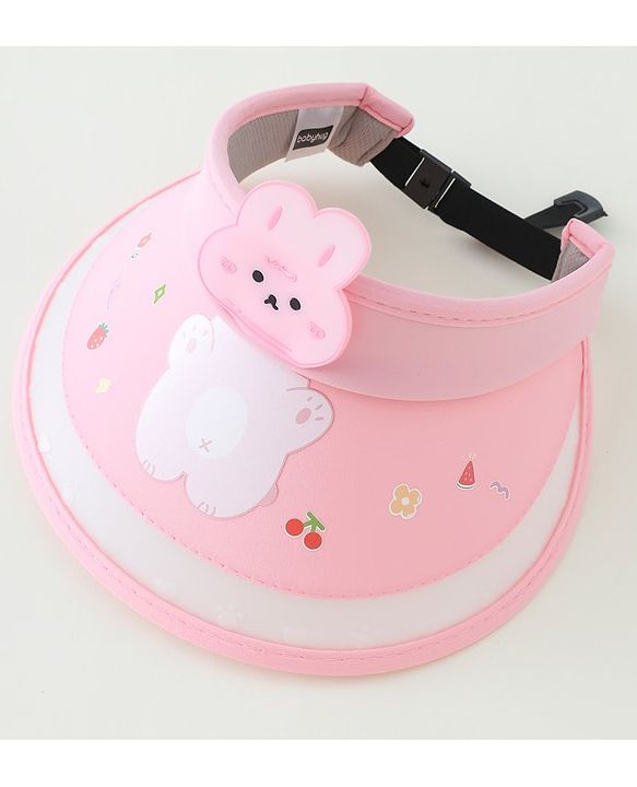Babyhug Free Size Bucket Hat Bunny Applique - Pink