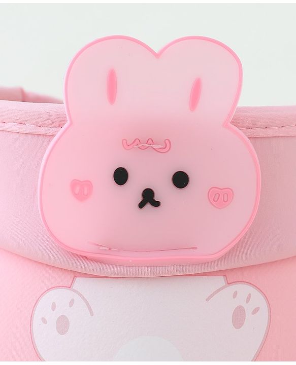 Babyhug Free Size Bucket Hat Bunny Applique - Pink