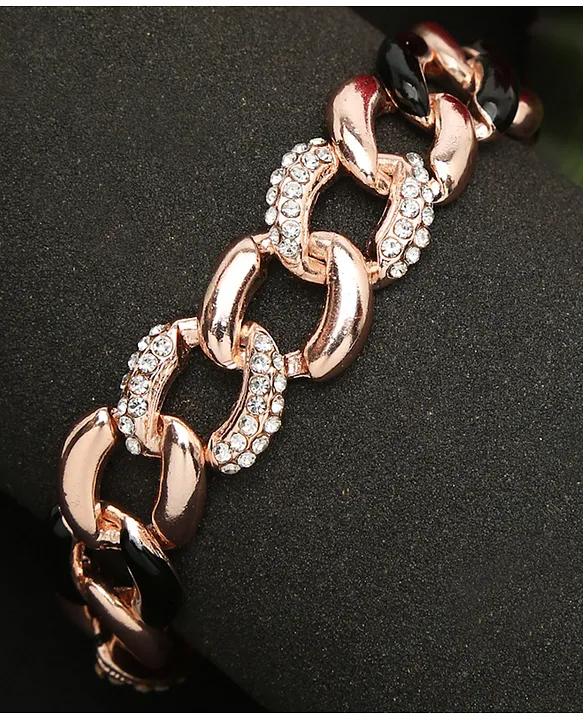 Buy YouBella Women Rose Gold Plated Link Bracelet - Bracelet for Women  10836816 | Myntra