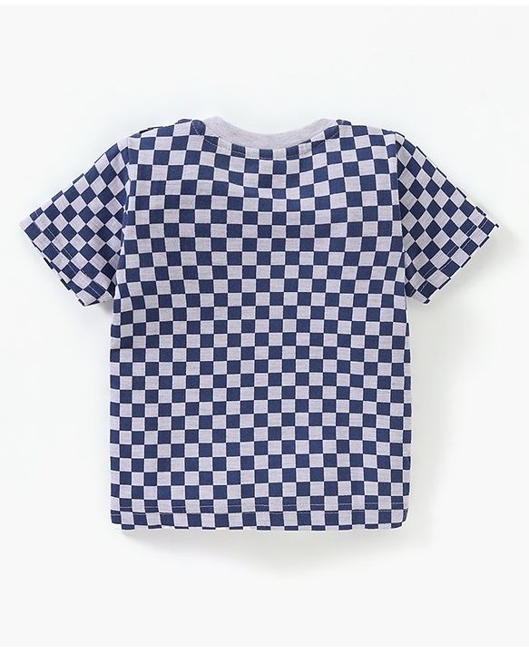 Babyhug Cotton Half Sleeves T-Shirt Car Print Pack of 3 - Yellow Blue