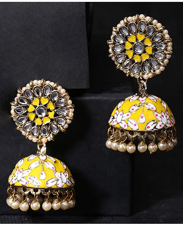 Gold Jhumka Earring (WGER2763)