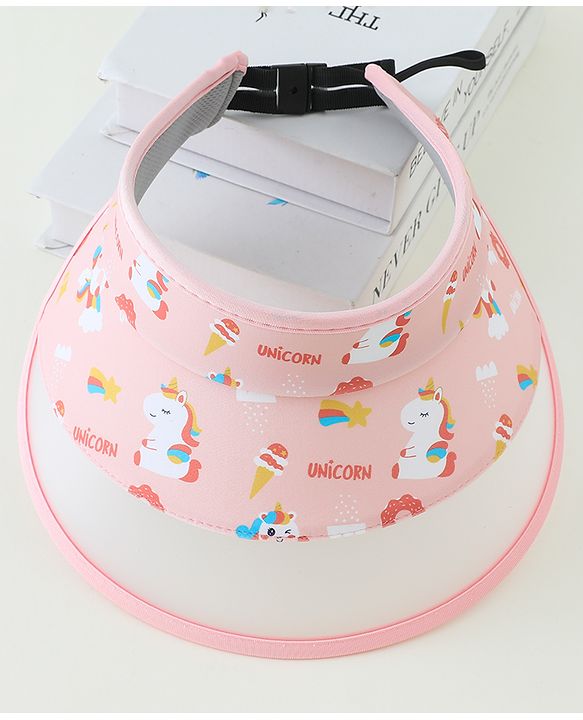Babyhug Free Size Baseball Cap Unicorn Print - Pink