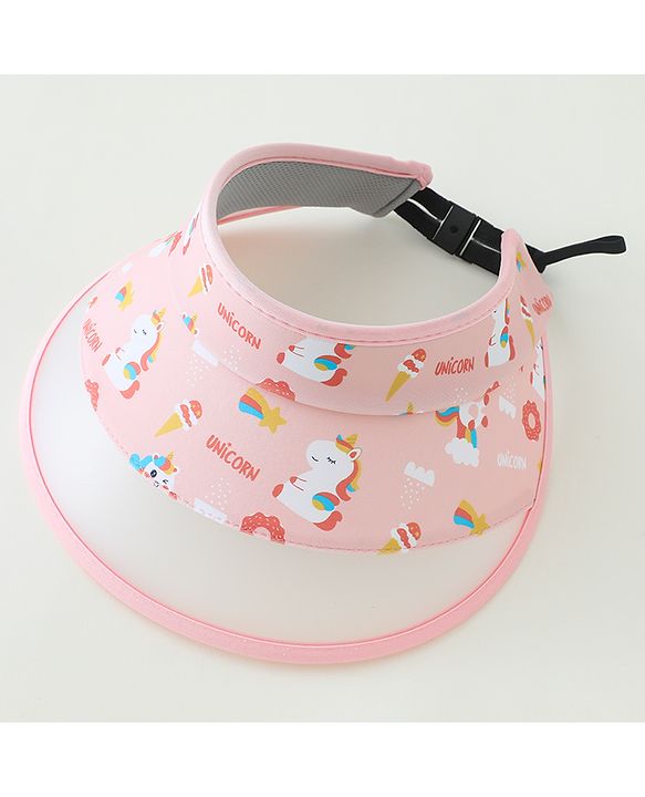 Babyhug Free Size Baseball Cap Unicorn Print - Pink