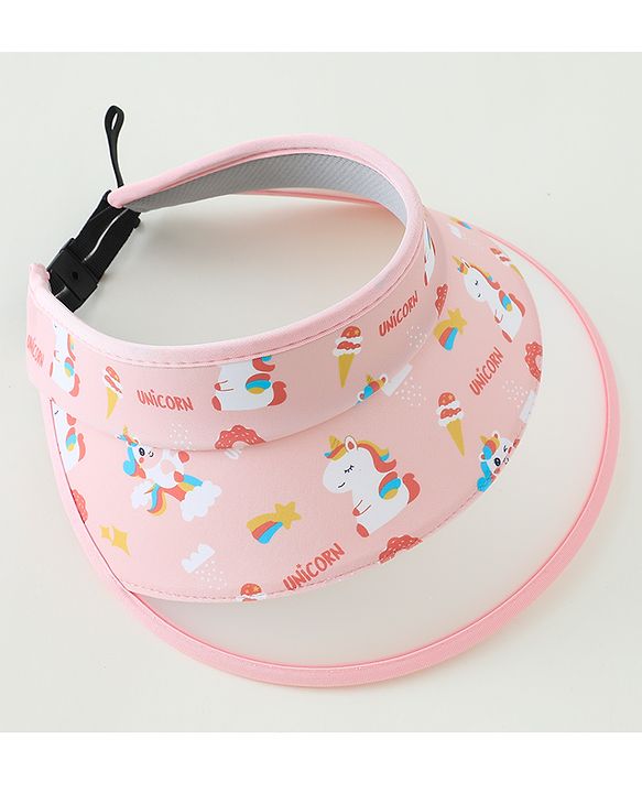 Babyhug Free Size Baseball Cap Unicorn Print - Pink
