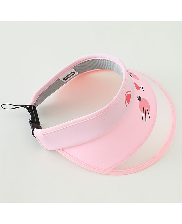 Babyhug Free Size Baseball Cap Kitty Print - Pink