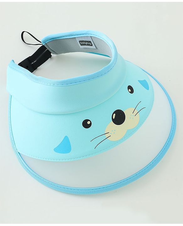 Babyhug Dog Print Baseball Caps -  Light Blue