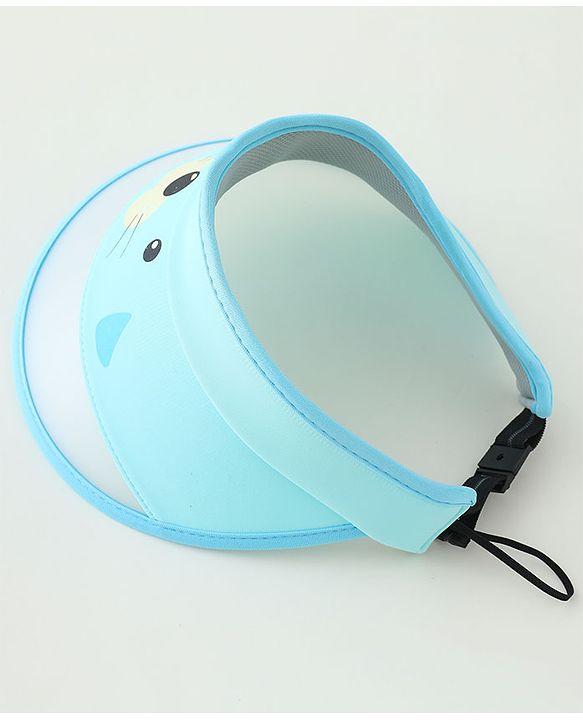 Babyhug Dog Print Baseball Caps -  Light Blue