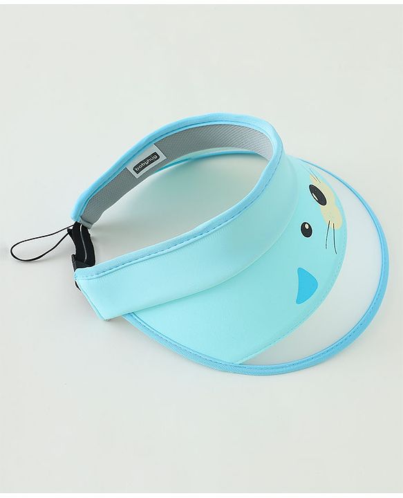 Babyhug Dog Print Baseball Caps -  Light Blue