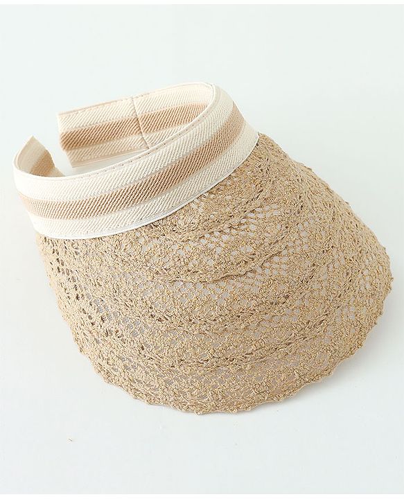 Babyhug Crochet Straw Hat  Brown - Diameter 37 cm