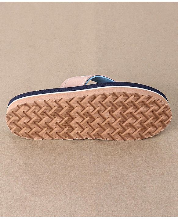 Cute Walk by Babyhug Flip Flops Teddy Print - Blue