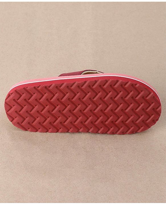 Cute Walk by Babyhug Slip On Flip Flops Bow Print - Pink