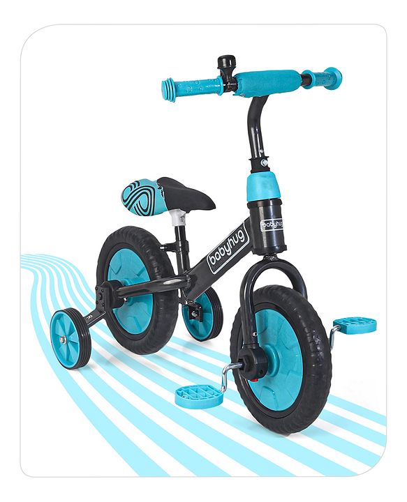 Babyhug Rover 4 in 1 Plug & Play Balance Bike - Blue