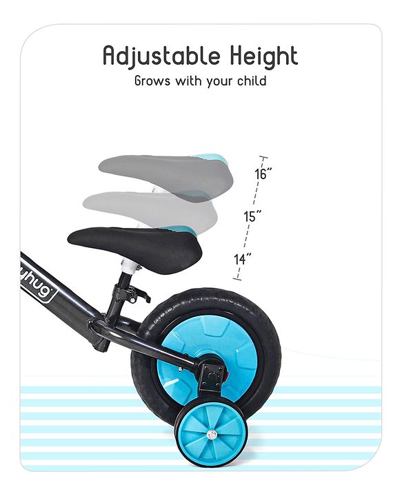 Babyhug Rover 4 in 1 Plug & Play Balance Bike - Blue