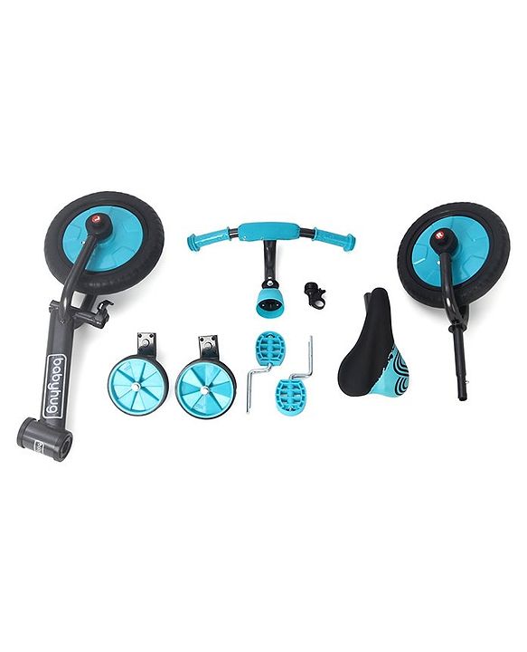 Babyhug Rover 4 in 1 Plug & Play Balance Bike - Blue