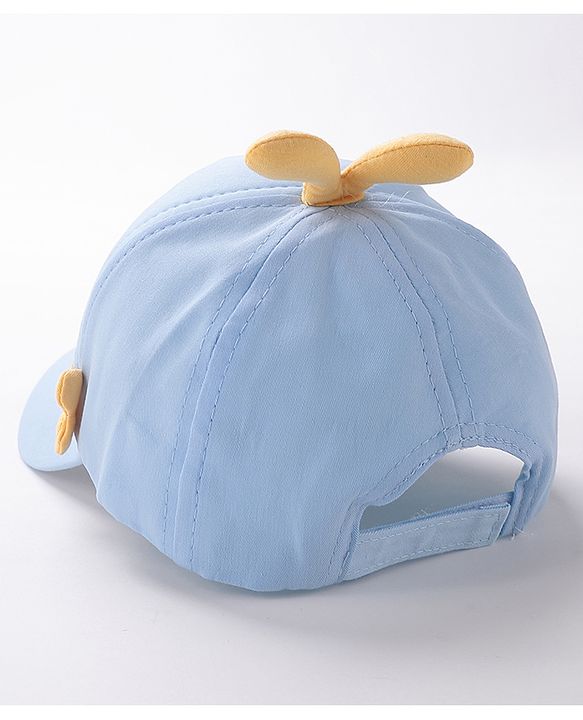 Babyhug Whale Embroidery With Text Print Cap - Blue
