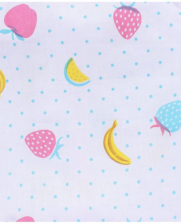 Babyhug 100% Cotton Woven Sleeveless Jhabla Polka Dot Print Pack Of 3 - Pink & White