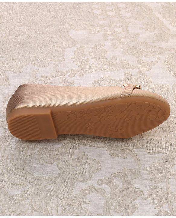 Cute Walk by Babyhug Slip on Bellies With Applique- Golden