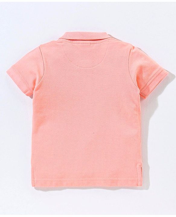 Babyhug Cotton Half Sleeves T-Shirt Solid Colour Pattern - Pink