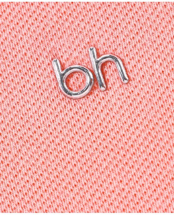 Babyhug Cotton Half Sleeves T-Shirt Solid Colour Pattern - Pink