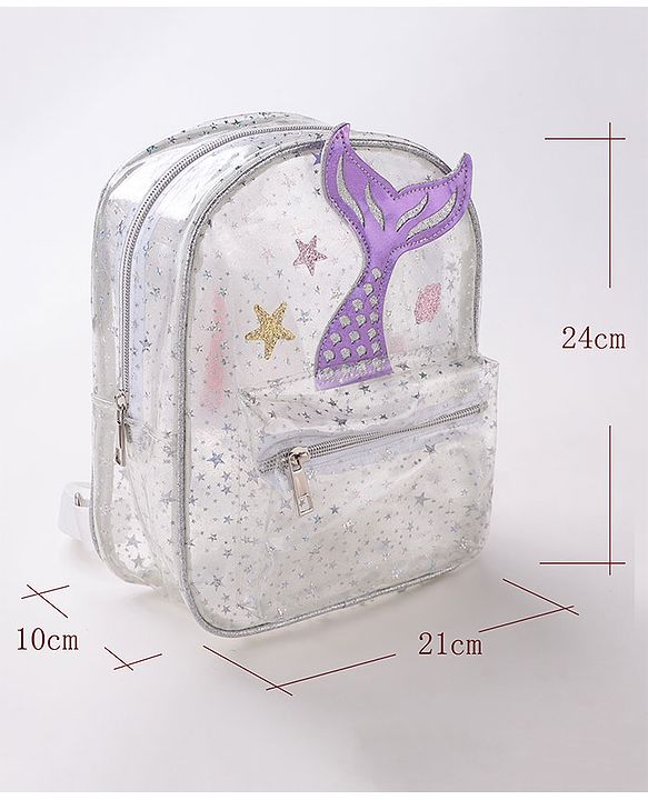 Babyhug Free Size Fashion Backpacks- Silver
