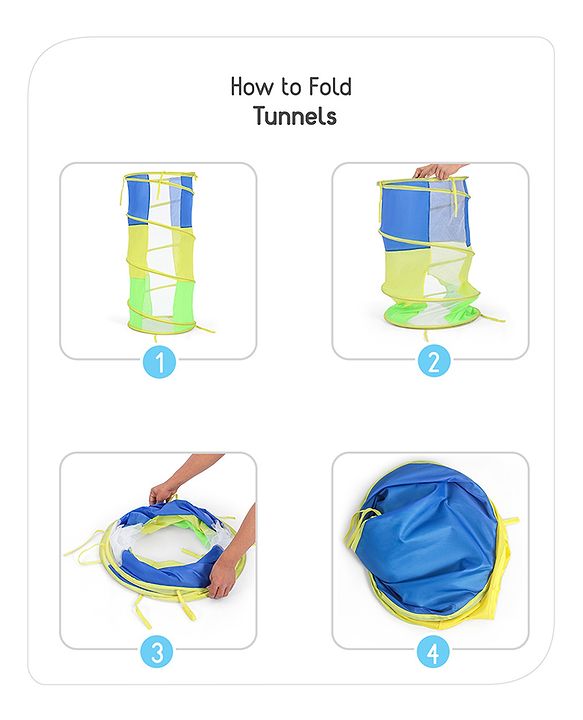 Babyhug My Fun Arcade 4-in-1 Ball Pool Play Tent House - Blue & Green