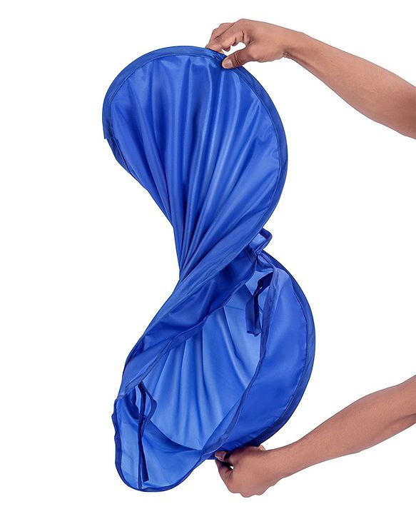 Babyhug Foldable Pop-Up Play Tent House Aquatic Theme - Blue | Ocean-Inspired Portable Play Tent | Encourages Creative Play & Exploration | Lightweight & Safe | BIS Certified