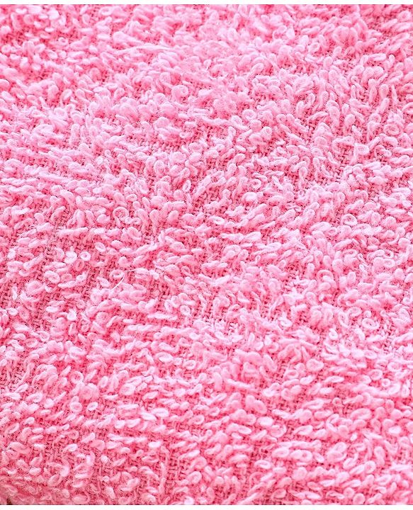 Babyhug Cotton Knit Hooded Towel Princess Embroidery - Pink