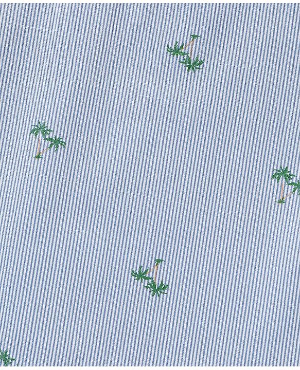 Babyhug Cotton Half Sleeves Palm Tree Printed Shirt - Blue