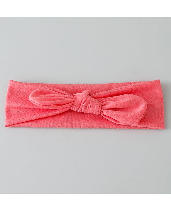 Babyhug Free Size Headbands with Bow Applique Pack of 3 - Pink & Yellow