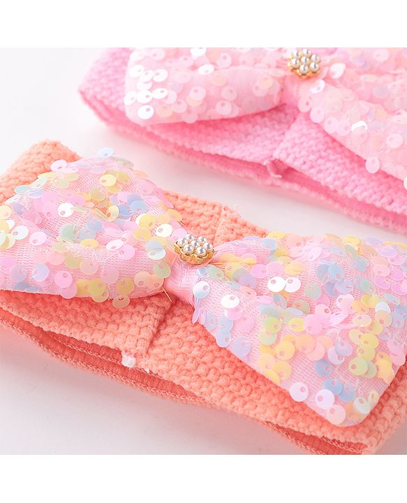 Babyhug Free Size Headbands with Bow Applique Pack of 3 - Multicolour