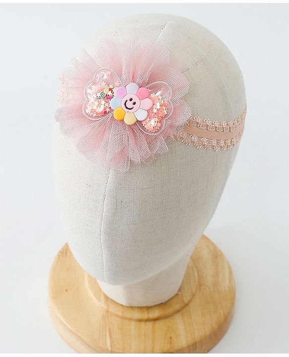 Babyhug Daisy & Crown Bow Applique Headbands Pack Of 2  - Multicolor