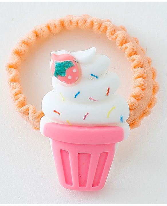 Babyhug Free Size Hair Rubber Bands Ice Cream Design Pack of 10- Multicolor