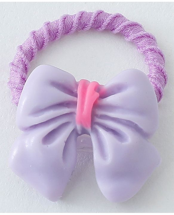 Babyhug Free Size Hair Rubber Bands Bow Design Pack of 20- Multicolor